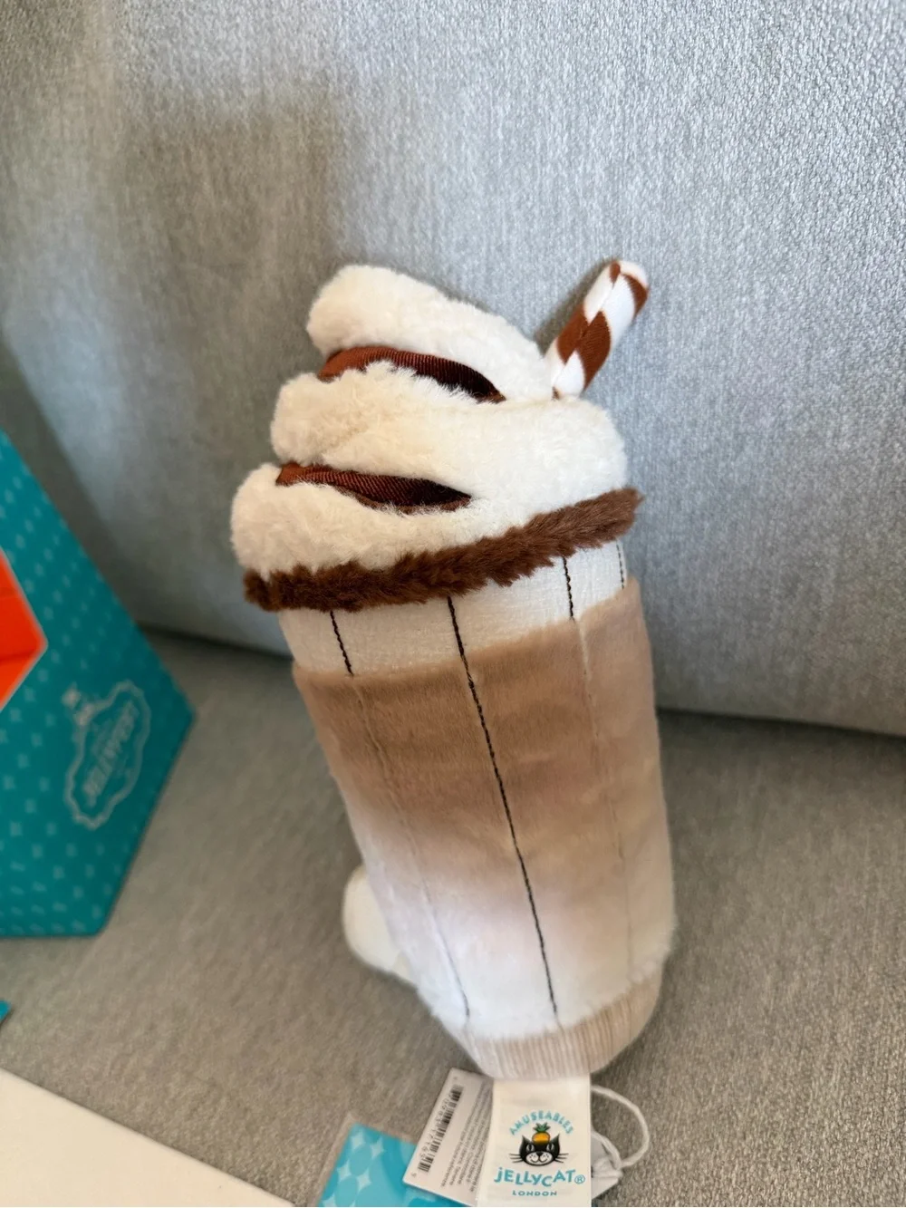 Jellycat Jellyfest Amuseables Von Illa Eiskaffee Coffee, Enamel Pin & Sticker